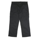 DICKIES Mens Polyester Blend Black Regular Cargo Trousers W40 L30 Workwear