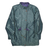 CABIN CREEK Womens Green & Purple Zip Jacket S Polyamide Blend Casual