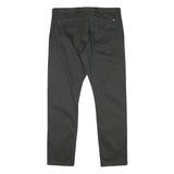 DOCKERS Mens Slim Black Cotton Blend Slim Straight Trousers W35 L30 Casual Smart