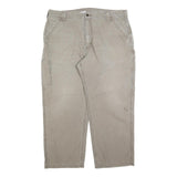 CARHARTT Mens Cotton Blend Beige Loose Straight Trousers W40 L30 Utility