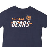 NFL Mens Navy Chicago Bears Graphic T-Shirt L Short Sleeve Round Neck Cotton