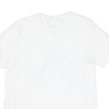 ADIDAS Mens White Black Cotton Blend Classic T-Shirt M Short Sleeve Crew Neck