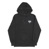 VANS Mens Black Cotton Blend Pullover Hoodie S Off The Wall Logo