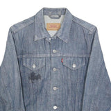 LEVI'S Womens Blue Denim Jacket S Cotton Classic Button Closure Casual