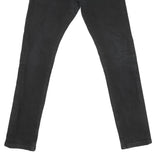 CARHARTT Mens Black Regular Skinny Denim Light W31 L31 Cotton Blend Zip Jeans