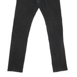 CARHARTT Mens Black Regular Skinny Denim Light W31 L31 Cotton Blend Zip Jeans
