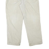 NAUTICA Mens Relaxed Cotton Blend Beige Zip Trousers W34 L30 Casual Classic