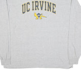 CHAMPION Mens Grey UC Irvine Graphic Long Sleeve Crew Neck 2XL Cotton T-Shirt