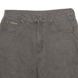 BIG SMITH Mens Cargo Shorts Grey Cotton Twill Relaxed Fit L W34 Workwear Pockets