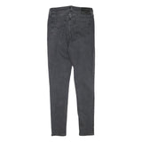 LEVI'S Womens Jeans Black Slim Skinny Denim W26 L30 Zip Cotton Blend