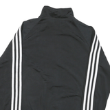 ADIDAS Womens Black & White Track Jacket M Polyester Blend Zip Athletic Casual