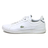 LACOSTE Men's Lace-Up Trainers White Leather UK 10 Casual Sneaker