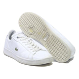 LACOSTE Men's Lace-Up Trainers White Leather UK 10 Casual Sneaker
