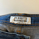 Ferretti Jeans - 26W UK 8 Blue Cotton