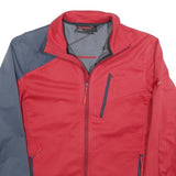 MAMMUT Mens Red & Grey Outdoor Jacket M Polyester Athletic Zip