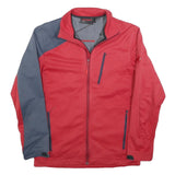 MAMMUT Mens Red & Grey Outdoor Jacket M Polyester Athletic Zip