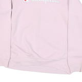 CHAMPION Womens Pink Cotton Blend Crew Neck XL Embroidered Logo Sweatshirt