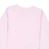 CHAMPION Womens Pink Cotton Blend Crew Neck XL Embroidered Logo Sweatshirt