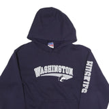 CHAMPION Mens Navy Washington Huskies Pullover Hoodie XL Cotton Blend