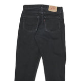 LEVI'S 521 02 Mens Jeans Black Regular Straight Denim Medium W31 L30 Classic Fit