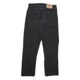 LEVI'S 521 02 Mens Jeans Black Regular Straight Denim Medium W31 L30 Classic Fit