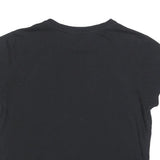 DKNY Womens Black XS Short Sleeve Crew Neck Graphic T-Shirt Sport Logo