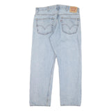 LEVI'S 505 Mens Jeans Blue Regular Straight Denim Light W38 L30 Classic Fit Zip
