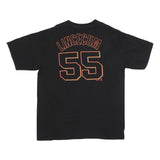 MAJESTIC Mens Black Giants Graphic T-Shirt XL Short Sleeve Crew Neck Player