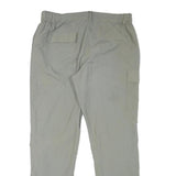 TEN DEGREES Mens Polyester Blend Grey Regular Fit Straight Trousers W34 L30