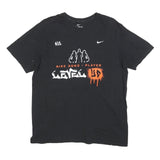 NIKE Mens Black Level Up Graphic T-Shirt M Short Sleeve Crew Neck Sports