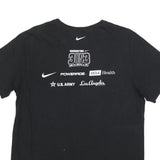 NIKE Mens Black Level Up Graphic T-Shirt M Short Sleeve Crew Neck Sports