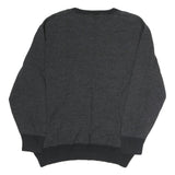 NAUTICA Mens Grey & Black Sweatshirt Crew Neck 2XL Casual Polyester Pullover