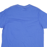 STARTER Mens Blue Plain T-Shirt XL Short Sleeve Crew Neck Casual Cotton Blend