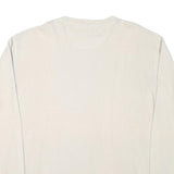 BASEFIELD Mens Cream Plain Pullover Crew Neck Basic Knit 2XL Cotton Blend Jumper