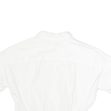 LAUREN RALPH LAUREN Womens White Knot Front Cotton Shirt Short Sleeve Collared