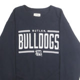 LEAGUE Mens Navy Blue Bulldogs Crew Neck M Cotton Blend Pullover Sweatshirt