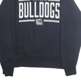 LEAGUE Mens Navy Blue Bulldogs Crew Neck M Cotton Blend Pullover Sweatshirt