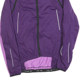 CRANE Womens Purple & Lilac Jacket M Polyester Striped Zip