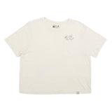 CARHARTT Womens Cream Floral Pocket T-Shirt L Short Sleeve Crew Neck Cotton