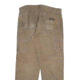 DICKIES Mens Regular Fit Straight Beige Denim Jeans W40 L34 Workwear Zip Closure
