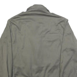 Mens Grey Cotton Blend Classic Button Closure Jacket M Plain Casual Outerwear