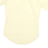 ARROW Mens Yellow Cotton Blend Shirt S Short Sleeve Button Casual Plain