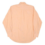 NAUTICA Mens Peach Button-Down Shirt S Cotton Blend Classic Fit Casual