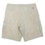 DICKIES Mens Shorts Beige Cargo Plain L W36 Durable Cotton Blend Casual