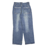 MAGENO Mens Jeans Blue Relaxed Straight Denim Medium W30 L27 Workwear Casual