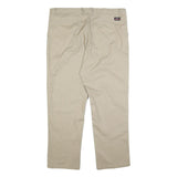 DICKIES Mens Cotton Blend Beige Regular Straight Trousers W40 L32 Workwear