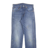 LEVI'S Mens Regular Fit Blue Denim Cotton Blend Jeans W29 L32 Classic Zip