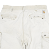 CARHARTT Mens Shorts Beige Cargo Relaxed Fit XL W34 Durable Workwear