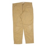 CARHARTT Mens Cotton Blend Beige Relaxed Straight Trousers W40 L32 Workwear