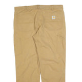 CARHARTT Mens Cotton Blend Beige Relaxed Straight Trousers W40 L32 Workwear